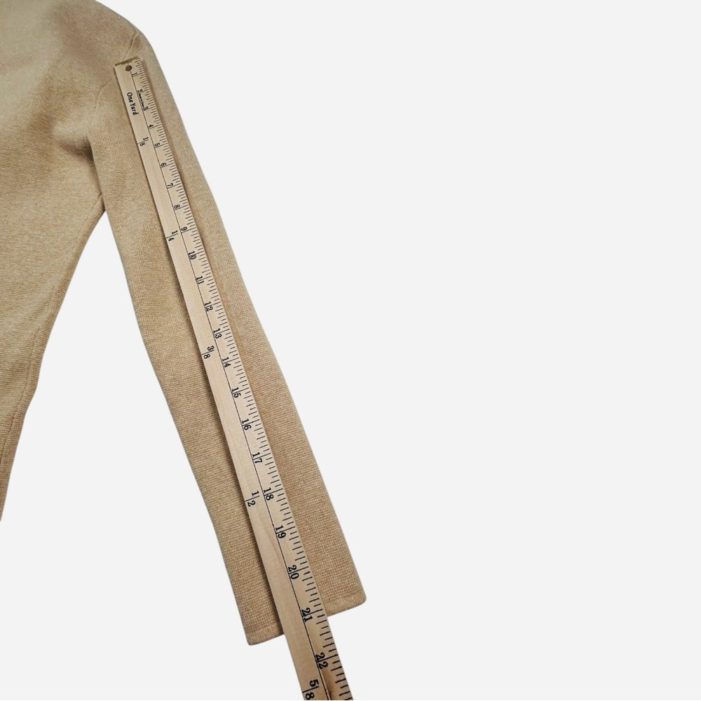 J.Crew Mercantile Tan Knit Blazer Jacket Women’s XXS  Button Front 100% cotton - Picture 9 of 13